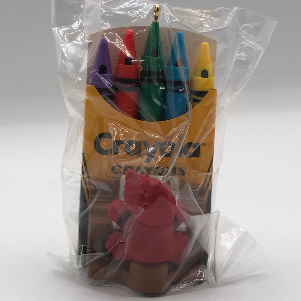 Hallmark Keepsake Ornament 1991 Bright, Vibrant Carols Crayola Crayon Vintage